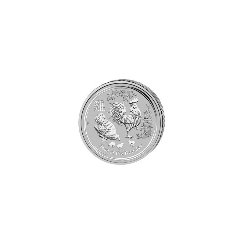 5 Oz Silber Lunar Hahn 2017* 5 Oz Silber Lunar Hahn 2017*