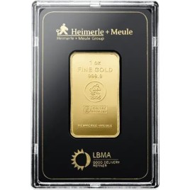 1 Unze Goldbarren von Heimerle & Mäule
