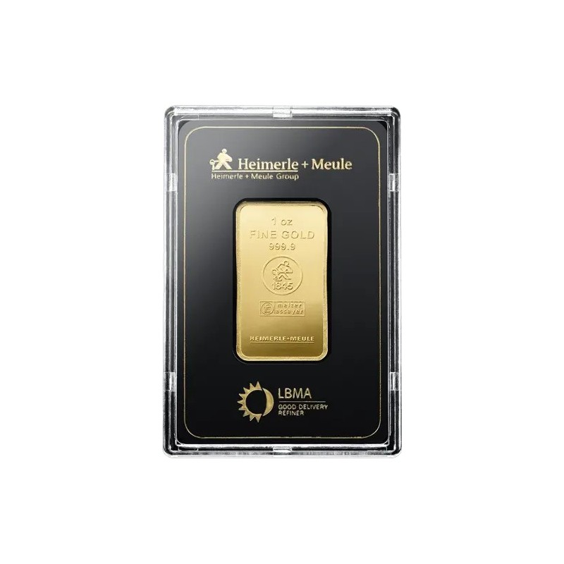 1 Unze Goldbarren Heimerle & Meule