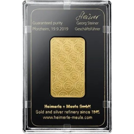 20 g Goldbarren Heimerle & Meule