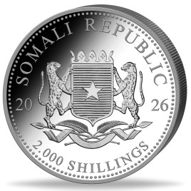 1 kg Silber Somalia Elefant 2026