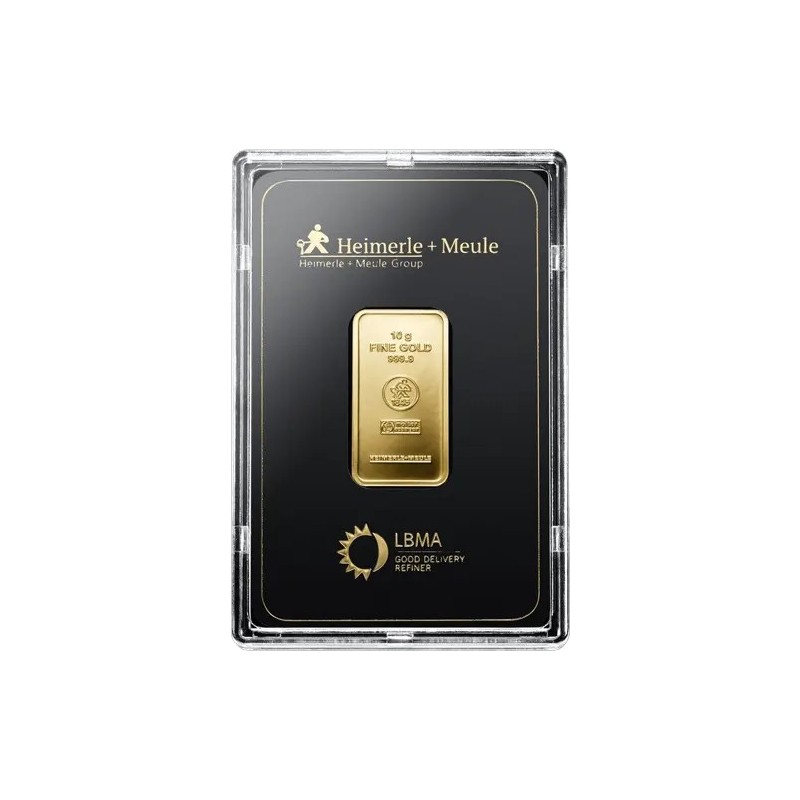 10 g Goldbarren Heimerle & Meule 10 g Goldbarren Heimerle & Meule
