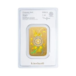 1 Unze Goldbarren Heraeus Kinebar