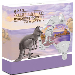 1 x 1 Oz Silber Australian Kangaroo color